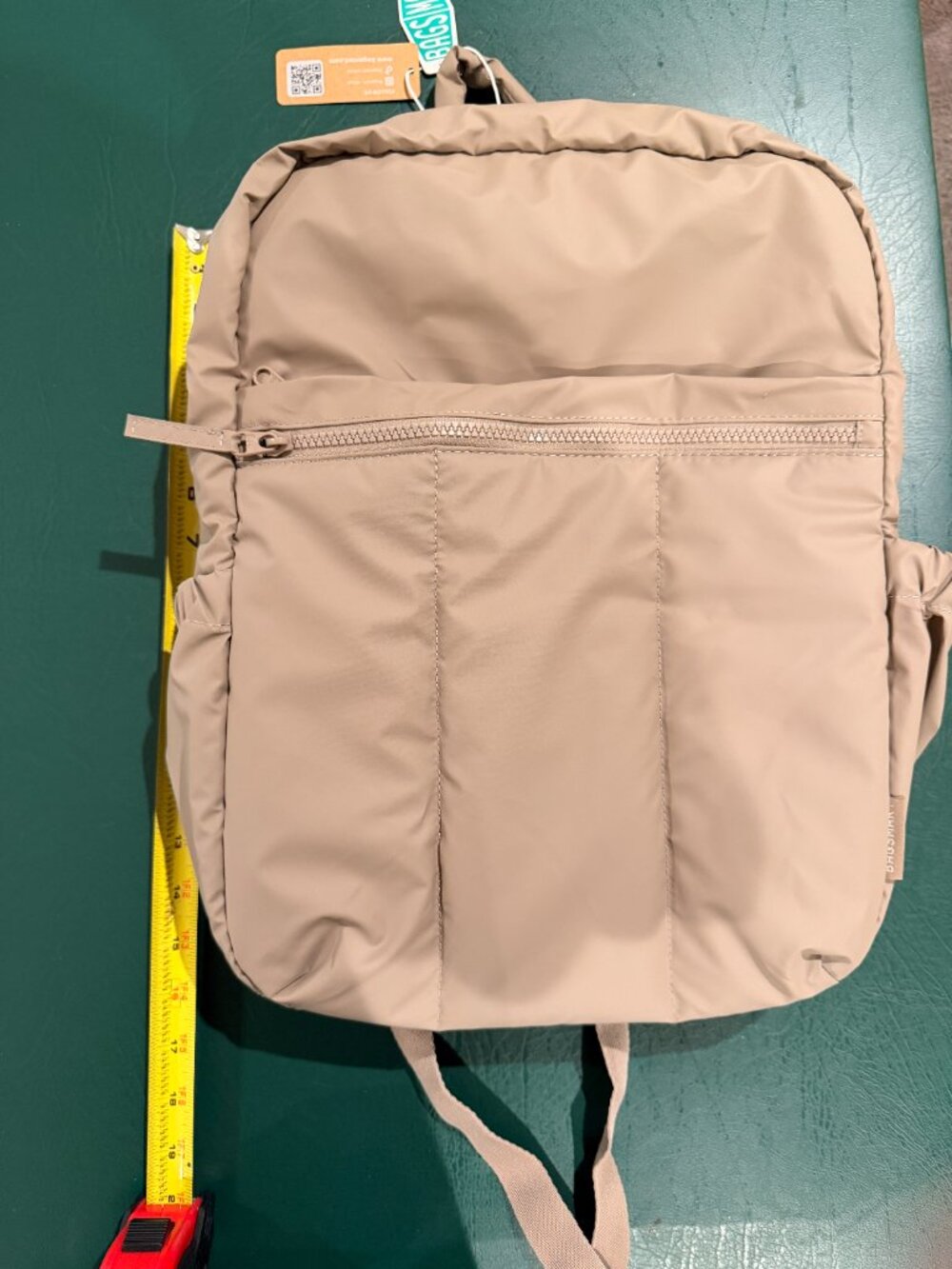 BAGSMART Backpacks for Women, Lightweight Puffer 15" Laptop Backpack in Caramel - Picture 6 of 13